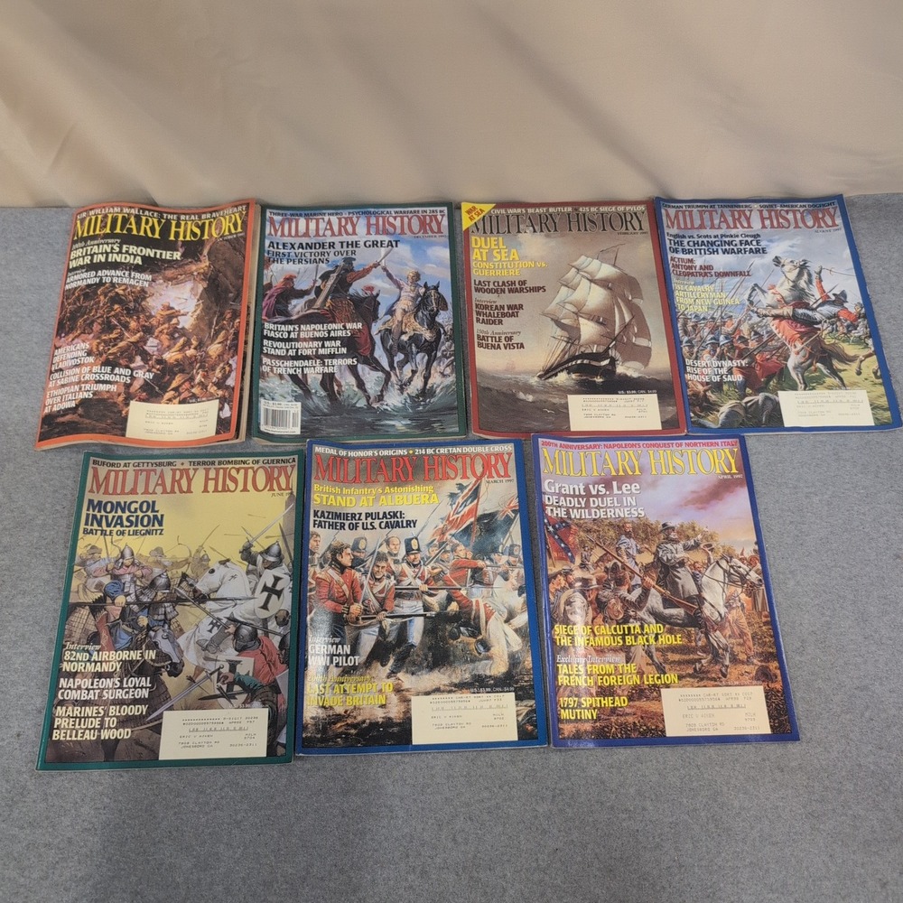 Military History Magazine Lot of 7 Issues 1997 Alexander Lee Mongol - Picture 1 of 1